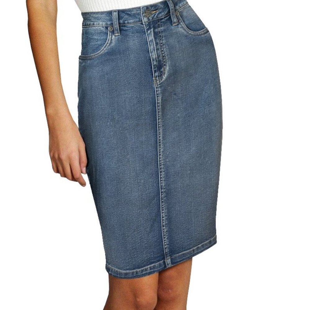 Lexi Women's Super Comfy Stretch Denim Skirt - Size 10